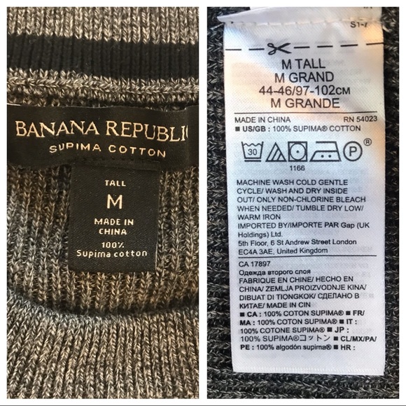 Banana Republic men’s sweater medium grey M - Picture 4 of 4